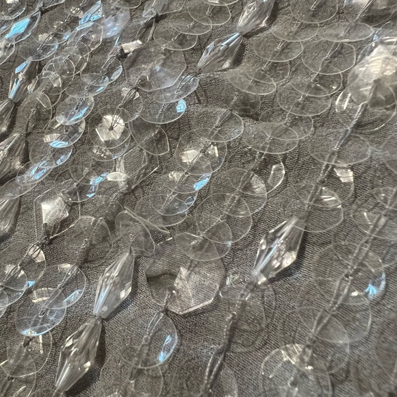 NEW ASOS EDITION Sequin and Crystal Fringe Skirt Size 4 - Picture 8 of 10